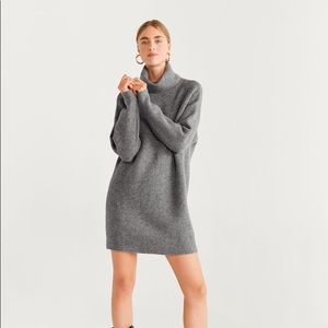 NWT MANGO Cowl Neck Cozy Dress